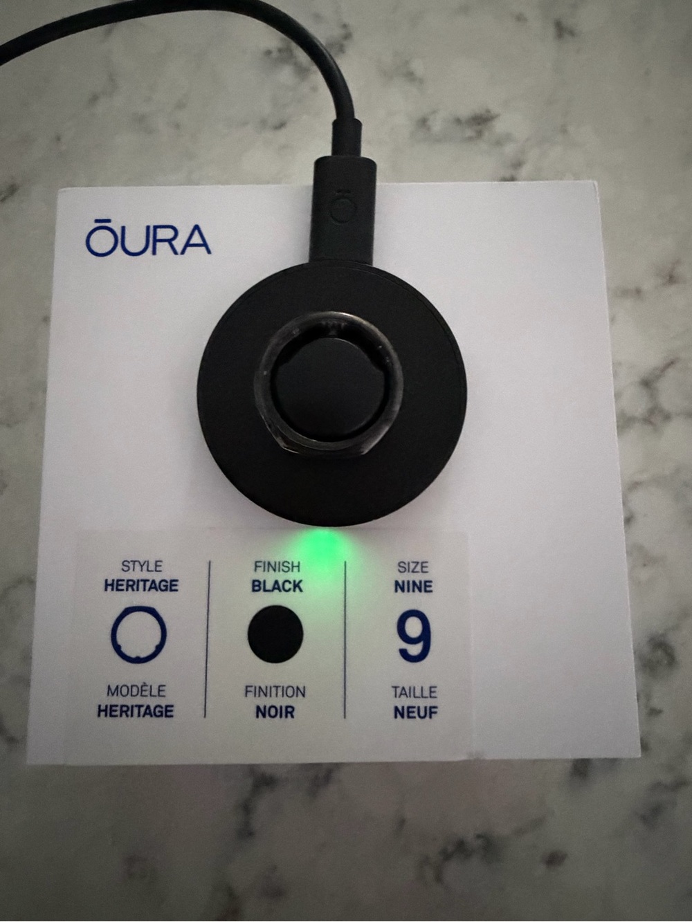 Oura Heritage Ring in Black